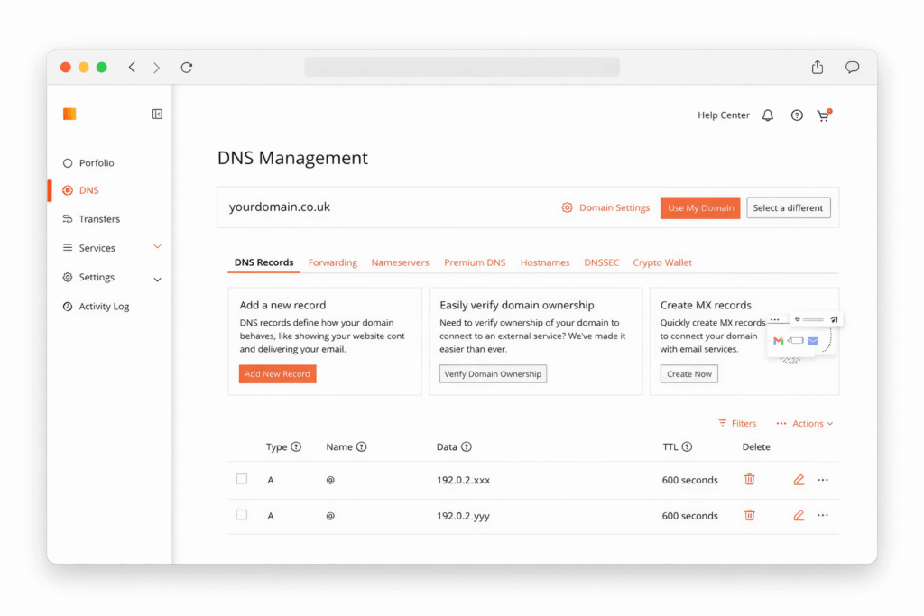 modern connection cloud dashboard